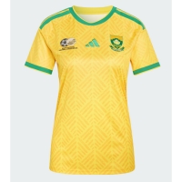 Camiseta Sudáfrica Primera Equipación Replica Mundial 2026 para mujer mangas cortas